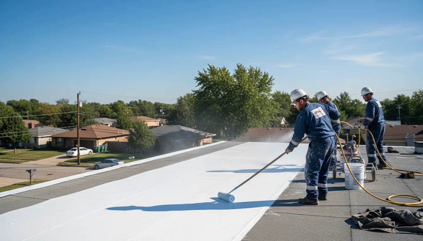 Commercial roof coating in Meansville, GA near me